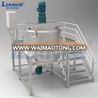 ss316 top homogenizer with plc system direct factory sale homogenizing mixer vacuum emulsifier